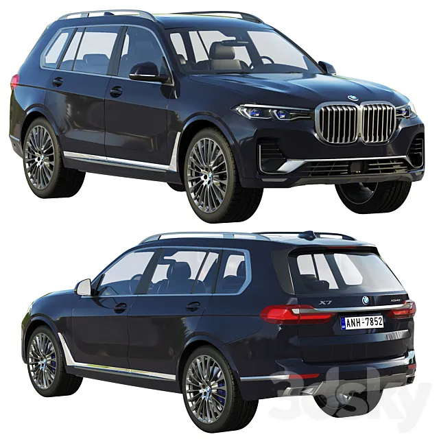 BMW X7 3DS Max Model