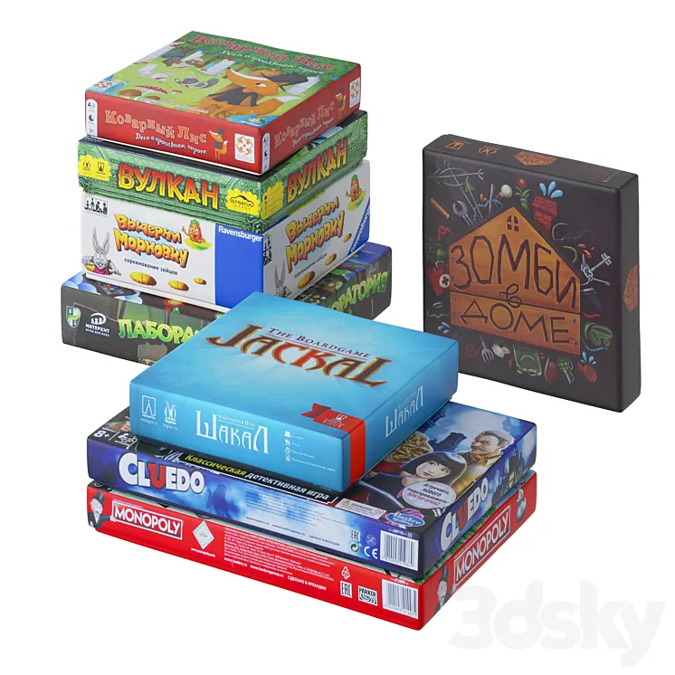 Board games 3DS Max Model