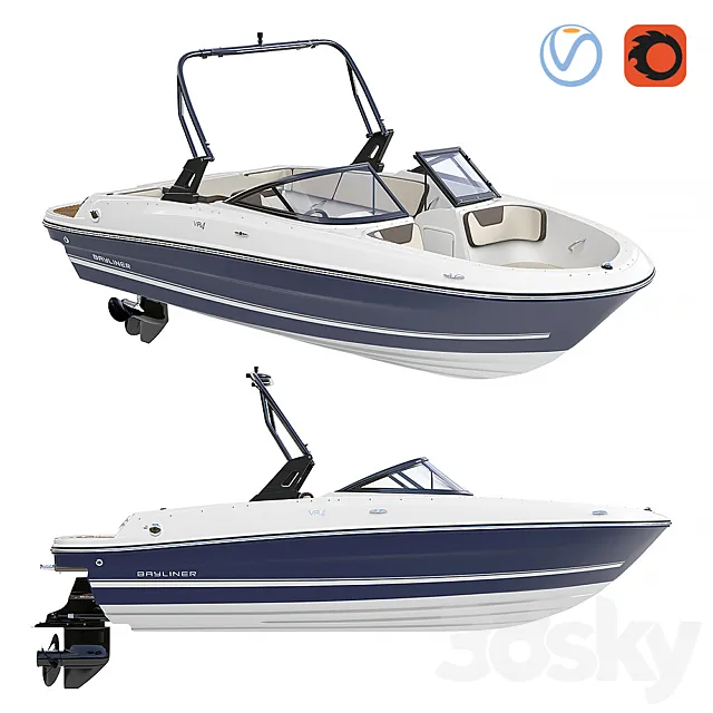 Boat Bayliner VR 4 3ds Max