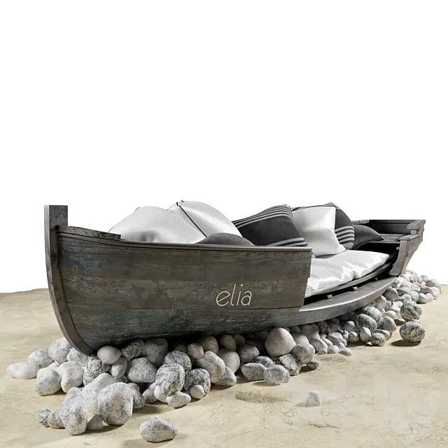 Boat for beach holidays 3DS Max Model