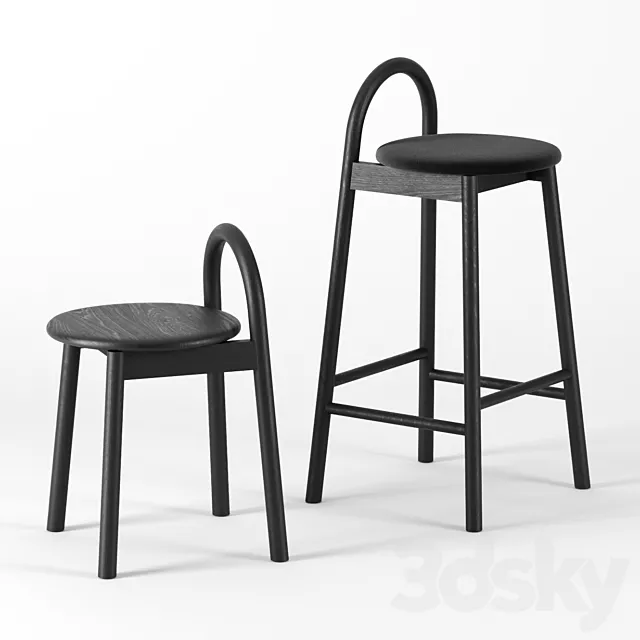 Bobby stools by Designb them 3DSMax File