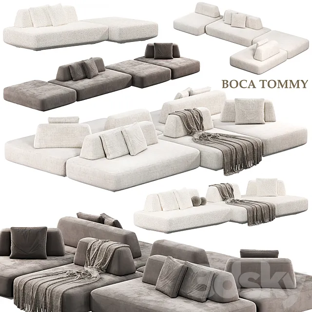 BOCA TOMMY Modular sofa BOCA TOMMY 3DS Max Model