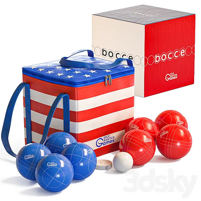 Bocce Set Idle Banter Games 3ds Max