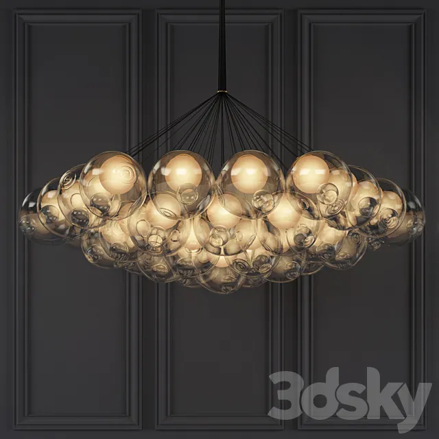 Bocci 37-Bulb Cluster Chandelier 3ds Max