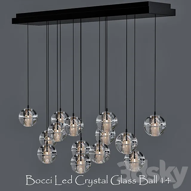 Bocci Led Crystal Glass Ball 14 designed by Omer Arbel in 2005 3ds Max