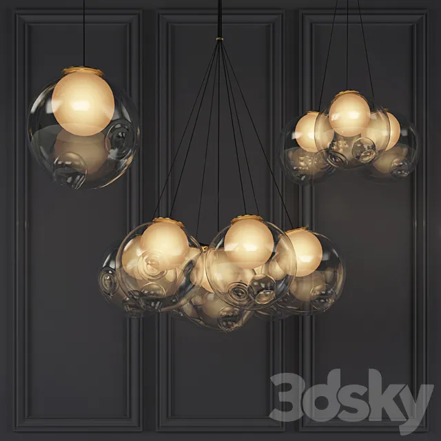 Bocci Pendant Lamp Set 3ds Max