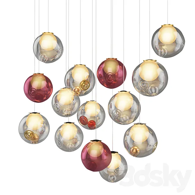 Bocci Random Pendant Light 3ds Max