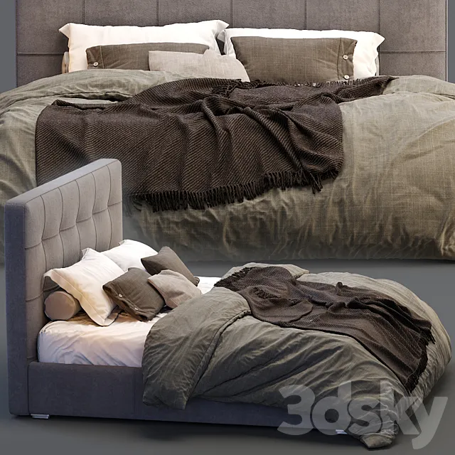 Boconcept bed mezzo 3DSMax File