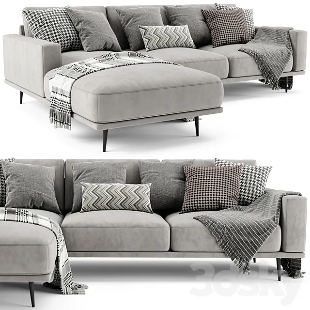 BoConcept Carlton Chaise Longue Sofa 3DS Max Model