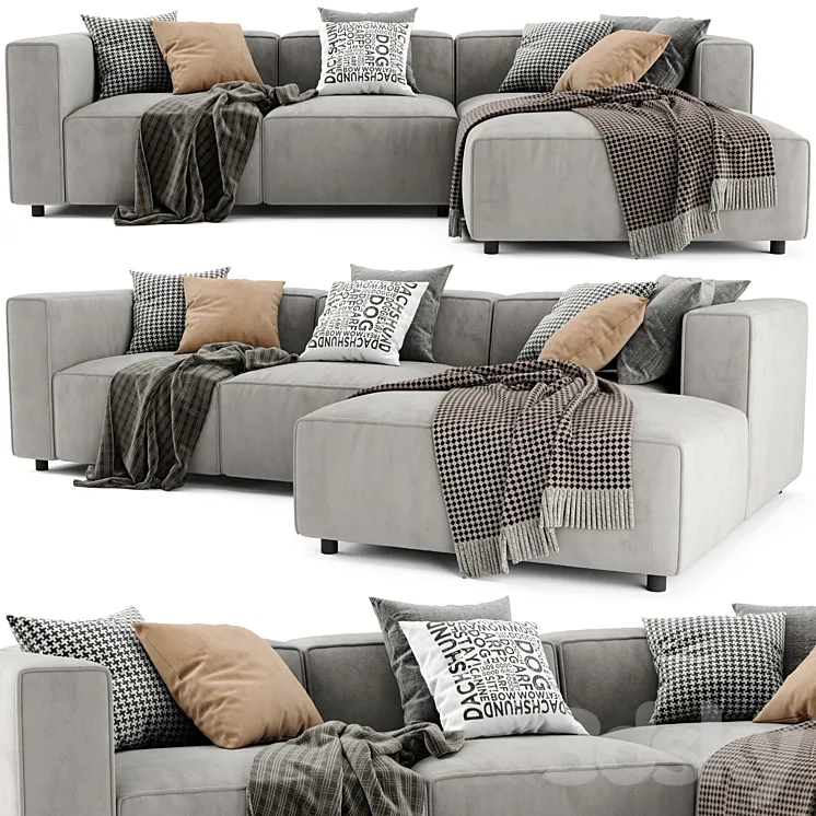 Boconcept carmo chaise longue sofa 3DS Max