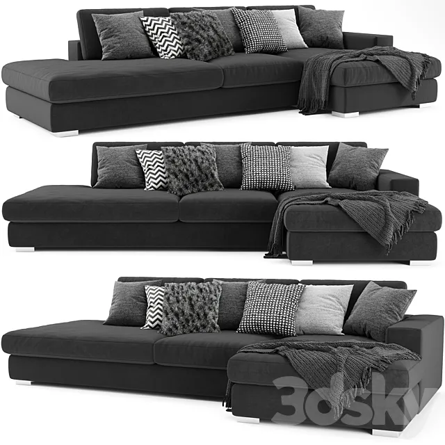 BoConcept Cenova Chaise Longue Sofa 2 3ds Max