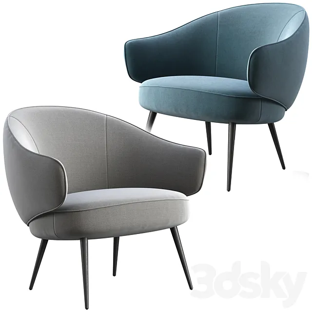 Boconcept charlotte armchair 3DSMax File