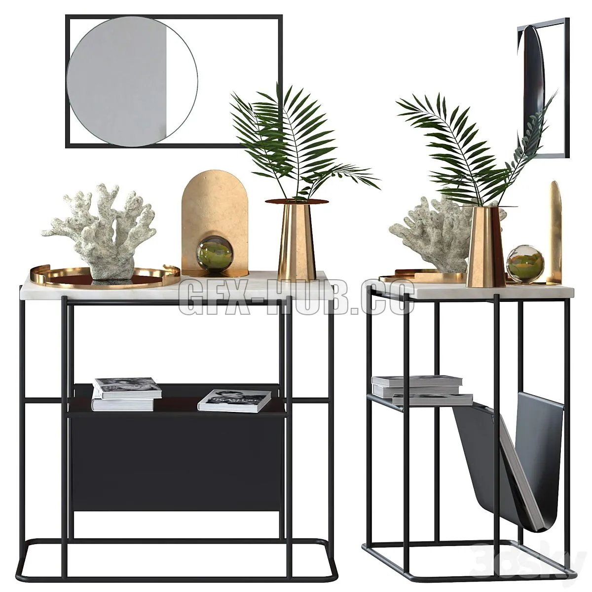 BoConcept decor set 2 3dsMax Model