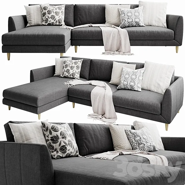 Boconcept fargo chaise lounge 3DS Max Model