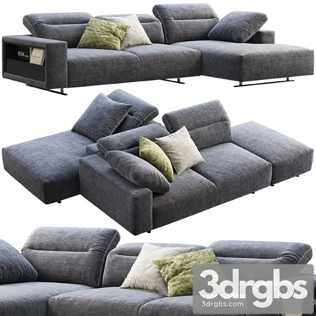 Boconcept hampton chaise lounge fabric sofas (2 options) 2 3dsmax Download