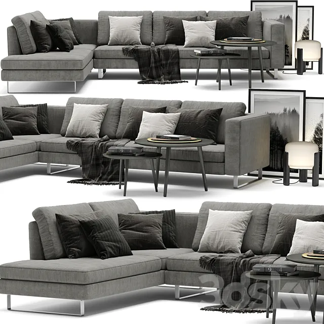 BoConcept Indivi Sofa B 3ds Max