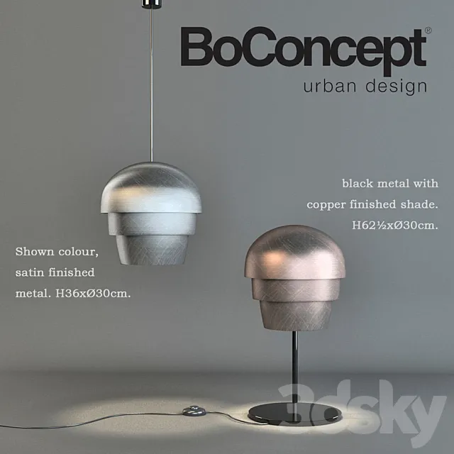 Boconcept lamps 3DSMax File