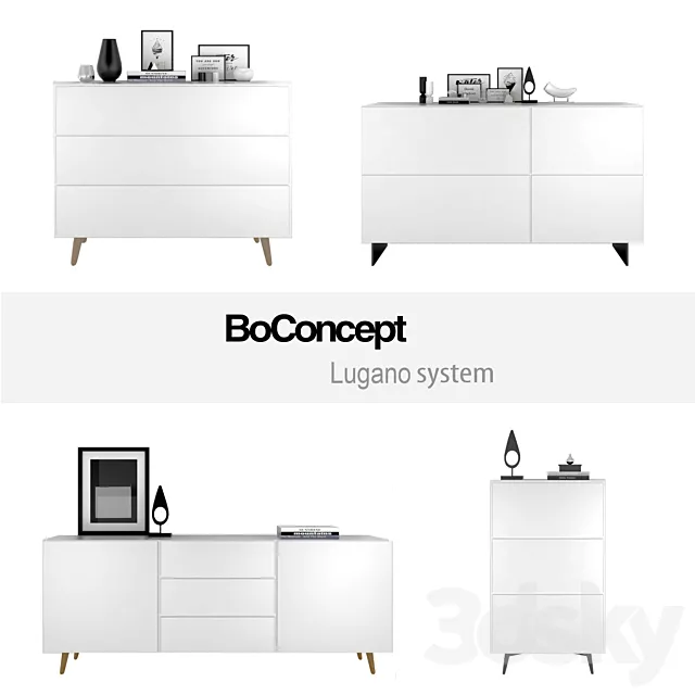 BoConcept Lugano system | set 1 3DS Max Model