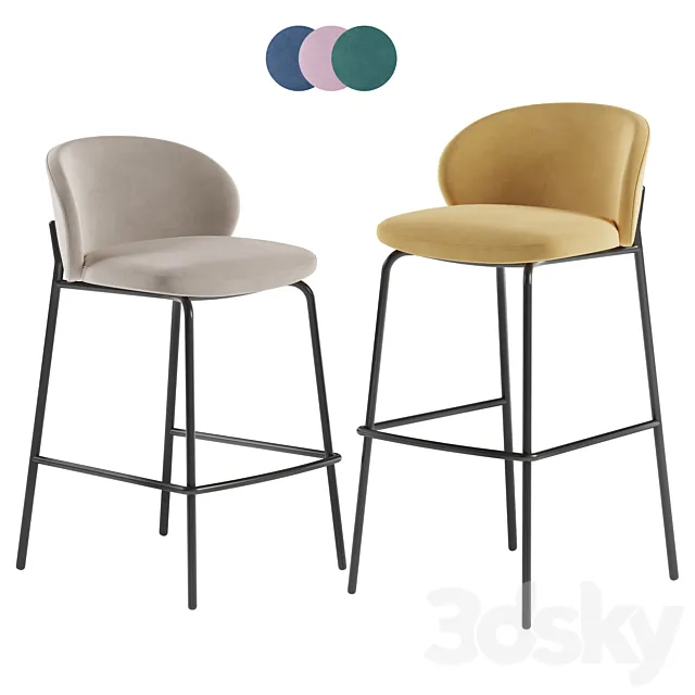 BoConcept Princeton Barstool 3DS Max Model