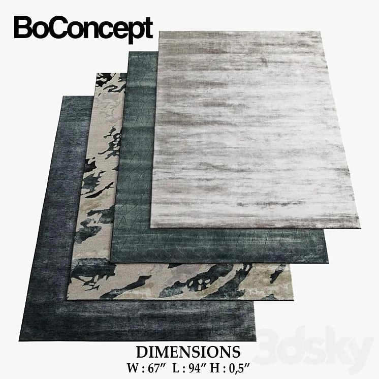 BoConcept Rugs_23 3DS Max