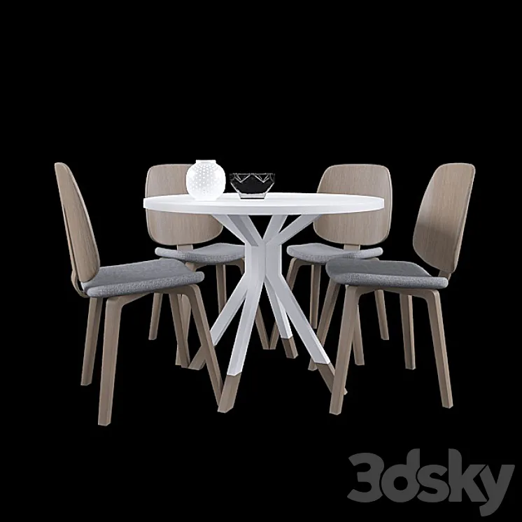 Boconcept table and chair 3DS Max