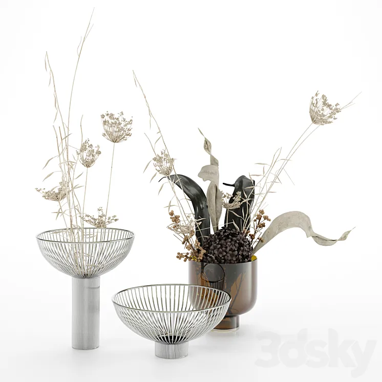 BoConcept Vases and plants 3DS Max