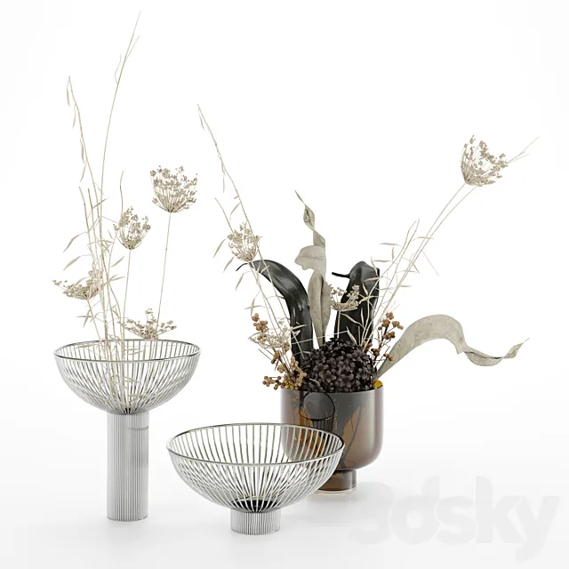 BoConcept Vases and plants 3DSMax File