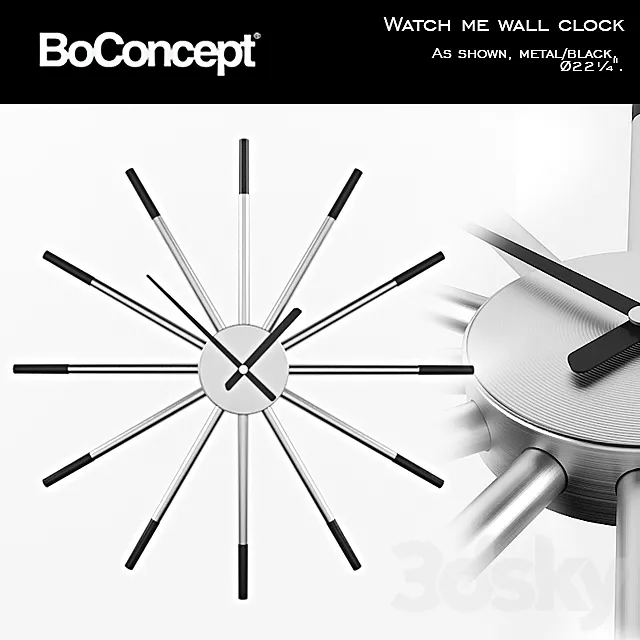 Boconcept Watch Me Wall Clock 3DSMax File