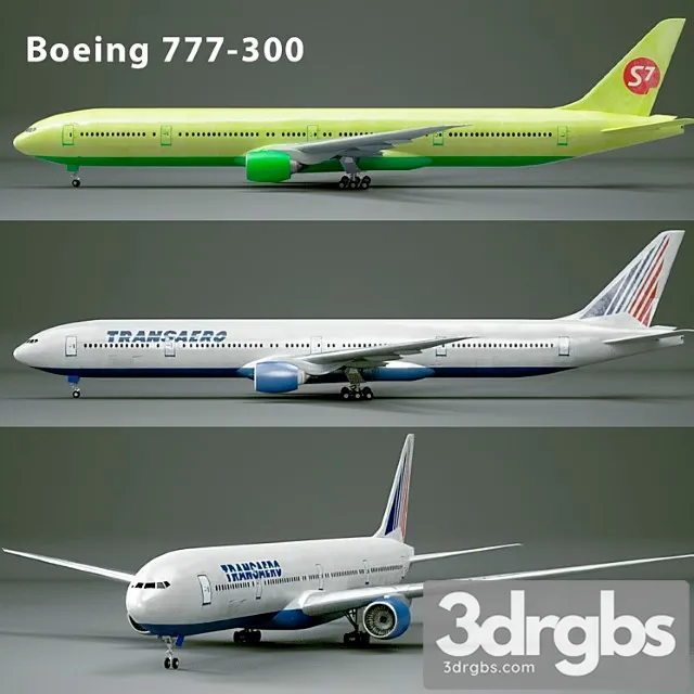 Boeing 777-300 3dsmax Download