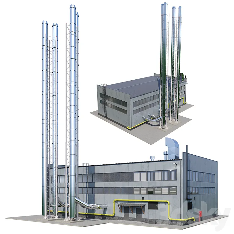 boiler house 3DS Max