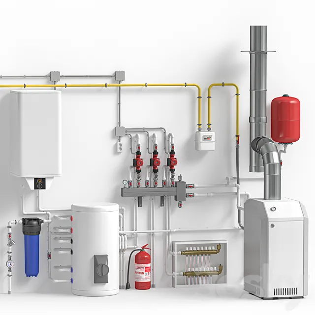 Boiler room 3ds Max
