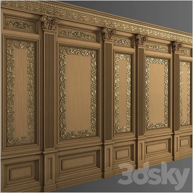 Boiserie INT-021 3DS Max Model