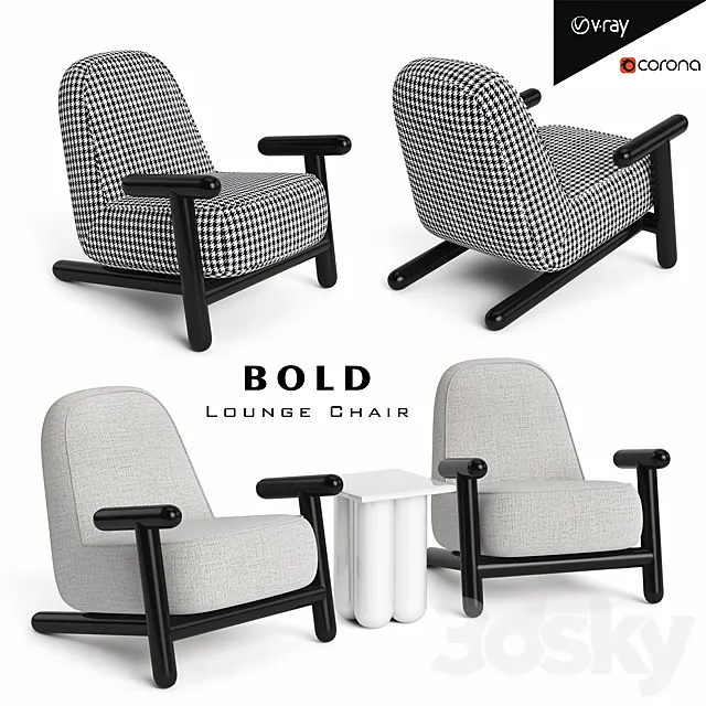 BOLD Armchair 3DS Max Model