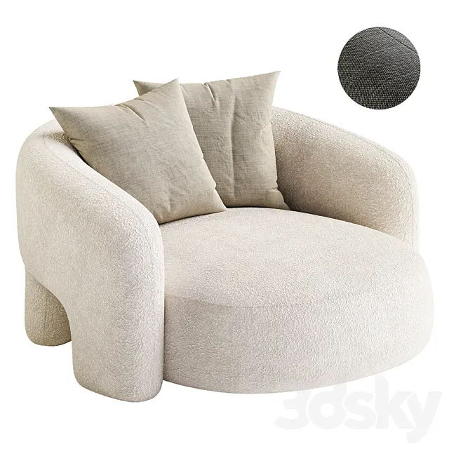 Bold Love Seat by Mohdern 3ds Max