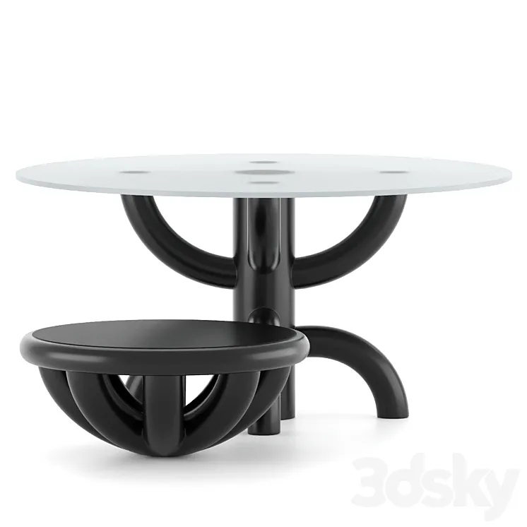 Bold Table Set by TOLGA SENCER 3DS Max Model