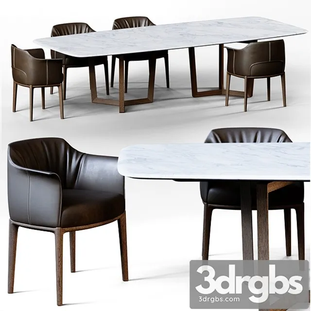 Bolero Dining Table Archibald Chair 3dsmax Download