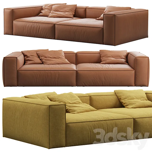 Bolia Modular 2 Seat Large Sofa by Cosima 3ds Max