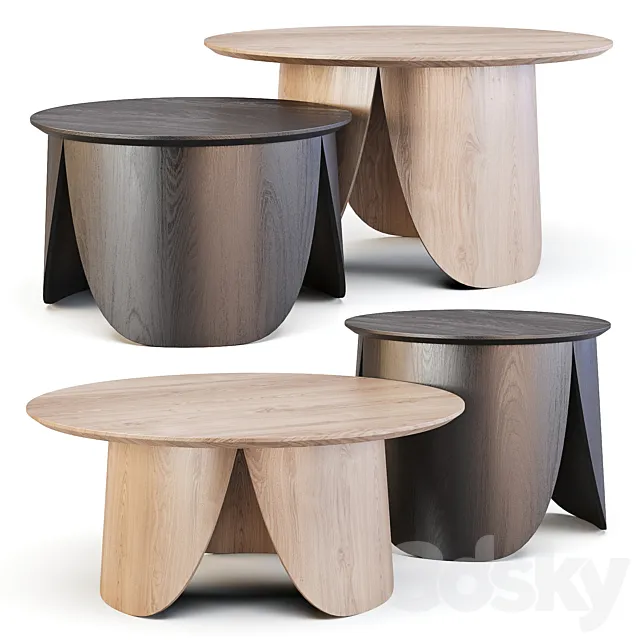 Bolia: Peyote – Coffee Tables 3DS Max Model