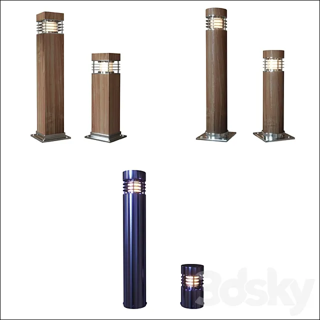 BOLLARD LIGHT Collection I 3DS Max Model