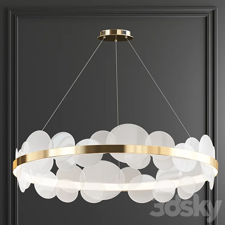 Bollarm circle chandelier 3DS Max