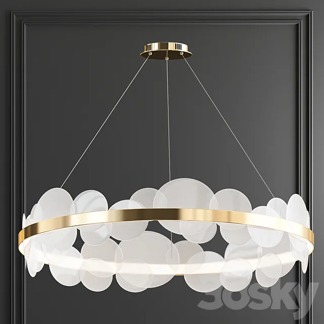 Bollarm circle chandelier 3DSMax File