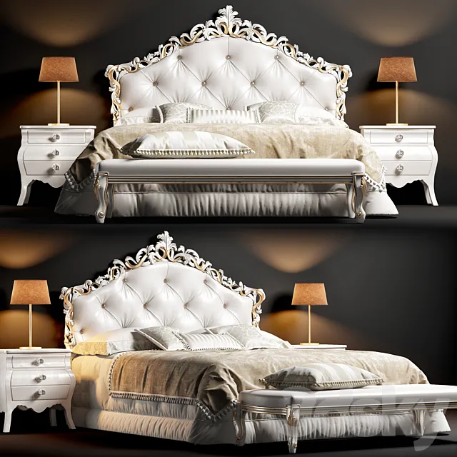 Bolzan Topazio Bed 3ds Max