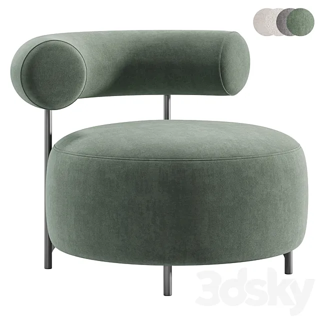 Bon bon armchair 3ds Max