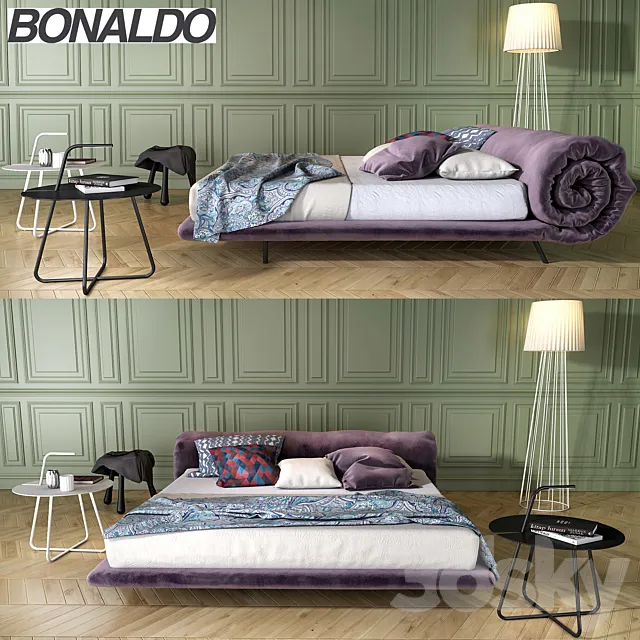 Bonaldo Blanket bed 3DS Max Model