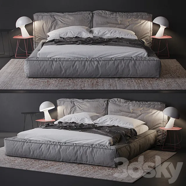 bonaldo fluff bed 3DSMax File