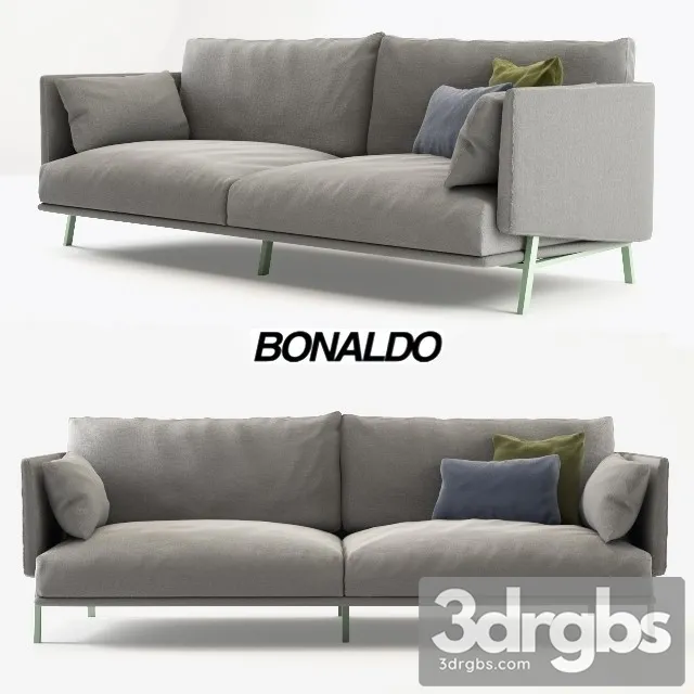 Bonaldo Gray Sofa 01 3dsmax Download