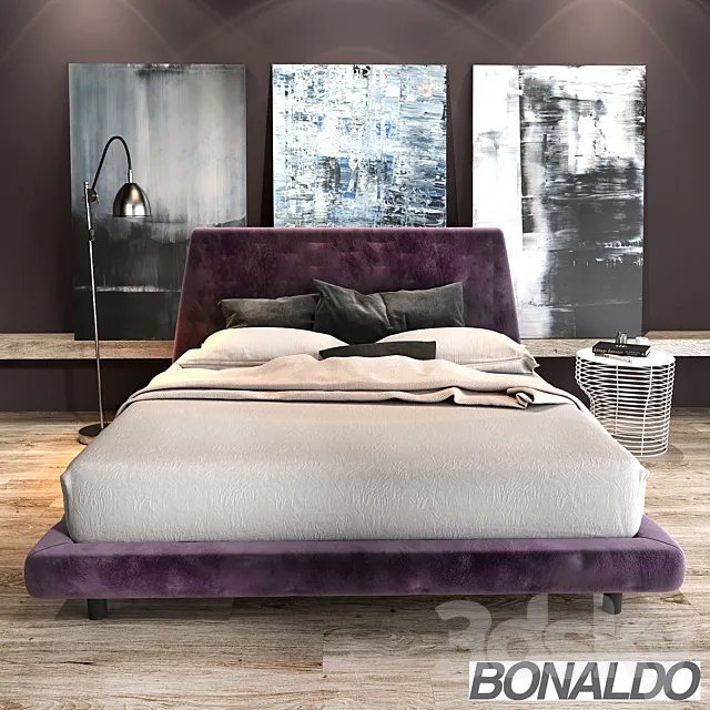 Bonaldo Joe Ego bed 3ds Max
