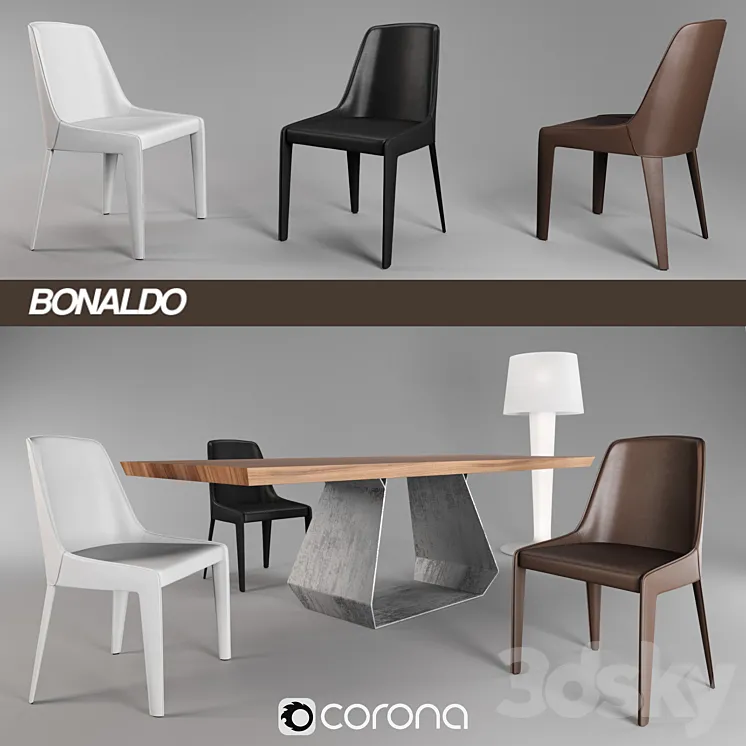 Bonaldo Lamina + Amond + XX Light 3DS Max