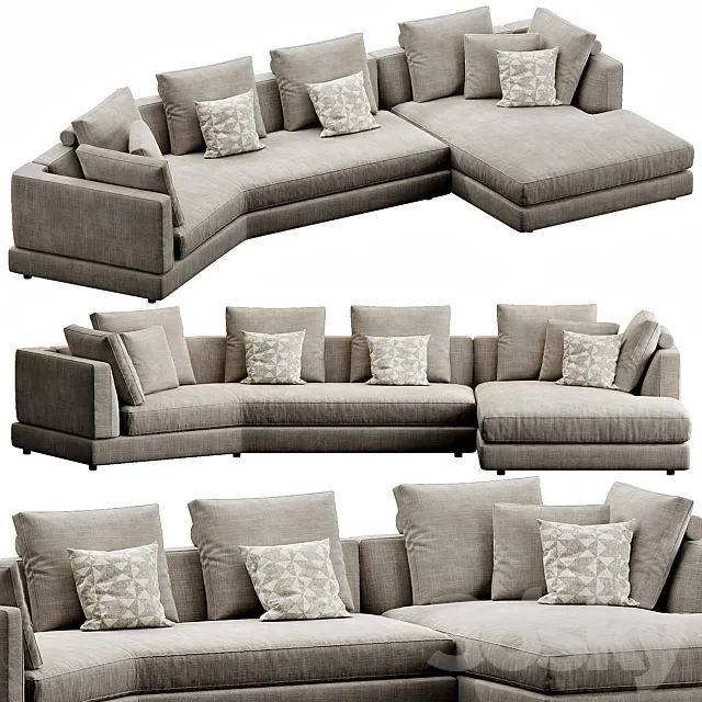 Bonaldo Liam Chaise Lounge 3ds Max