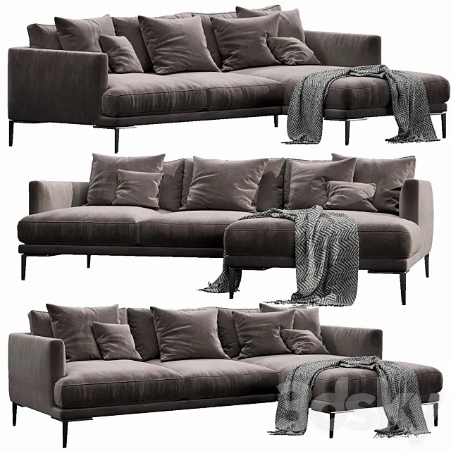 Bonaldo paraiso chaise lounge 3ds Max